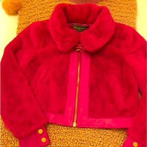 🌸FOREVER AUDREY PINK FURRY JACKET🌸